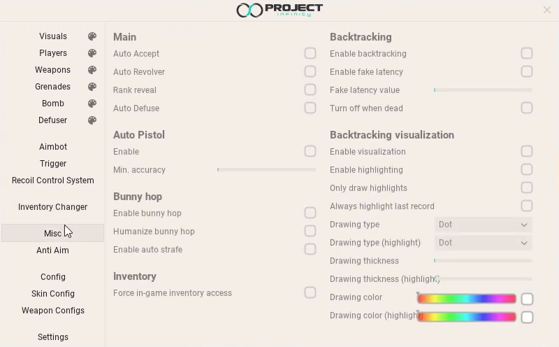 CSGO Cheat Misc GUI